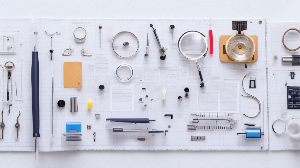 Epilátor alkatrészcserélés elrendezése régi kopott tweezetek mellett új pótalkatrészekkel és szerelési eszközökkel